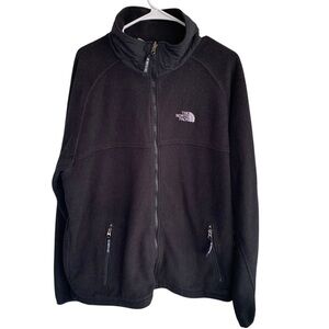 The North Face Jacket Men's XL Black Fleece Full Zip Outdoor Vintage